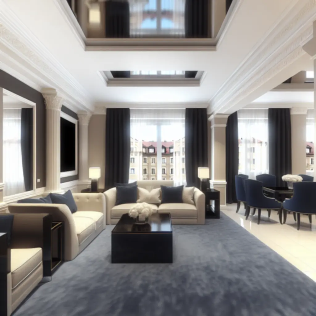 Eleganckie wnętrze nowoczesnego mieszkania