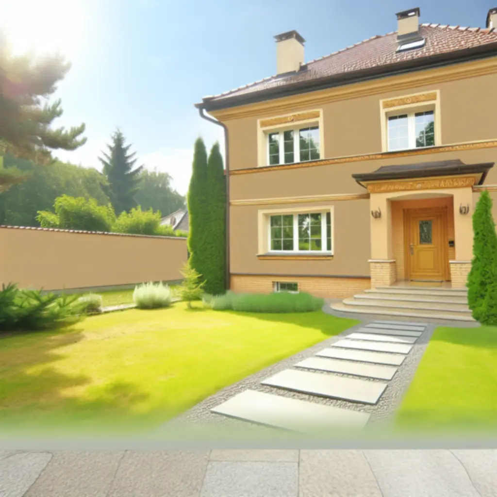 Nowoczesny dom jednorodzinny z ogrodem i dużymi przeszkleniami